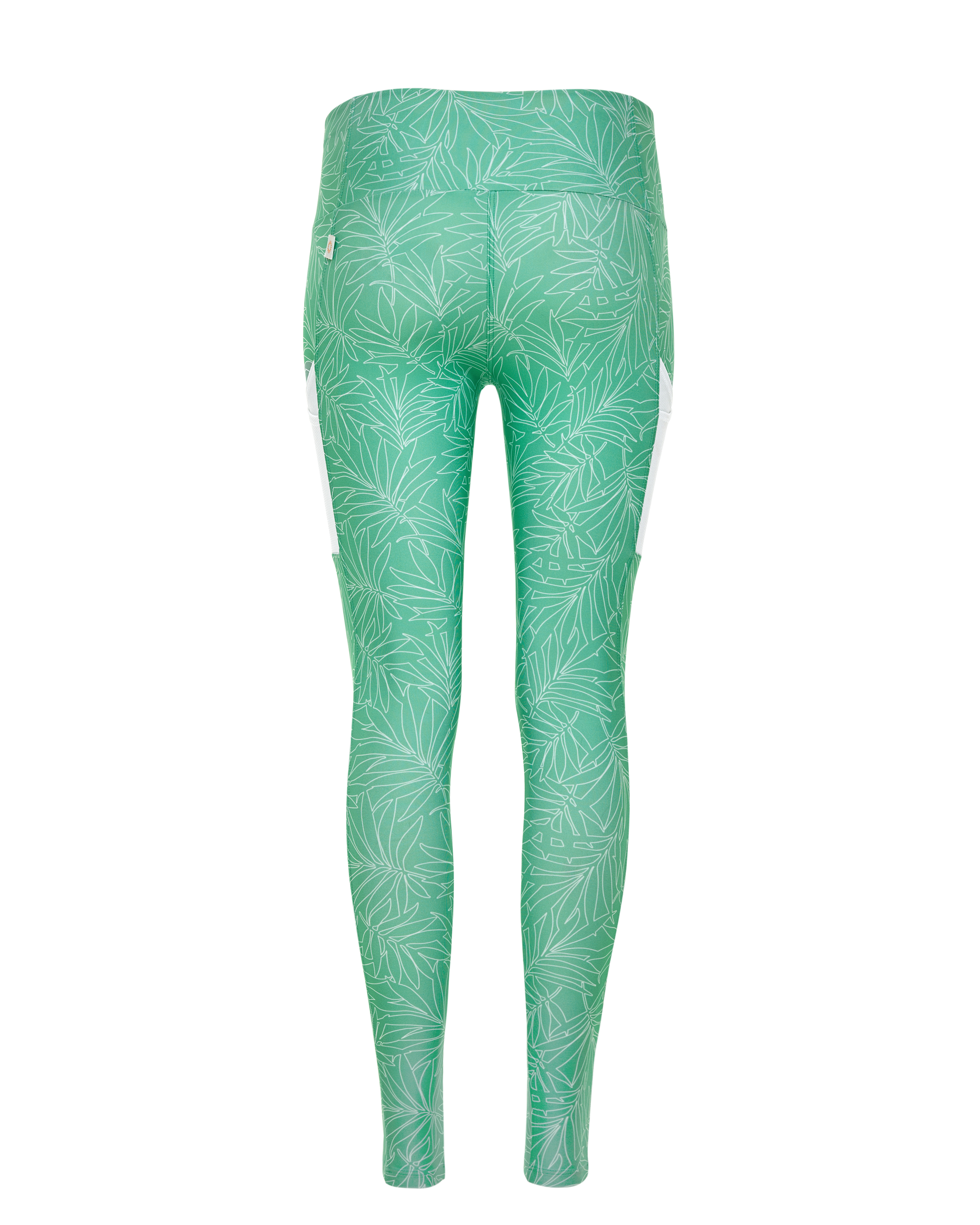 uv protection leggings spf bottoms_needle palm turquoise