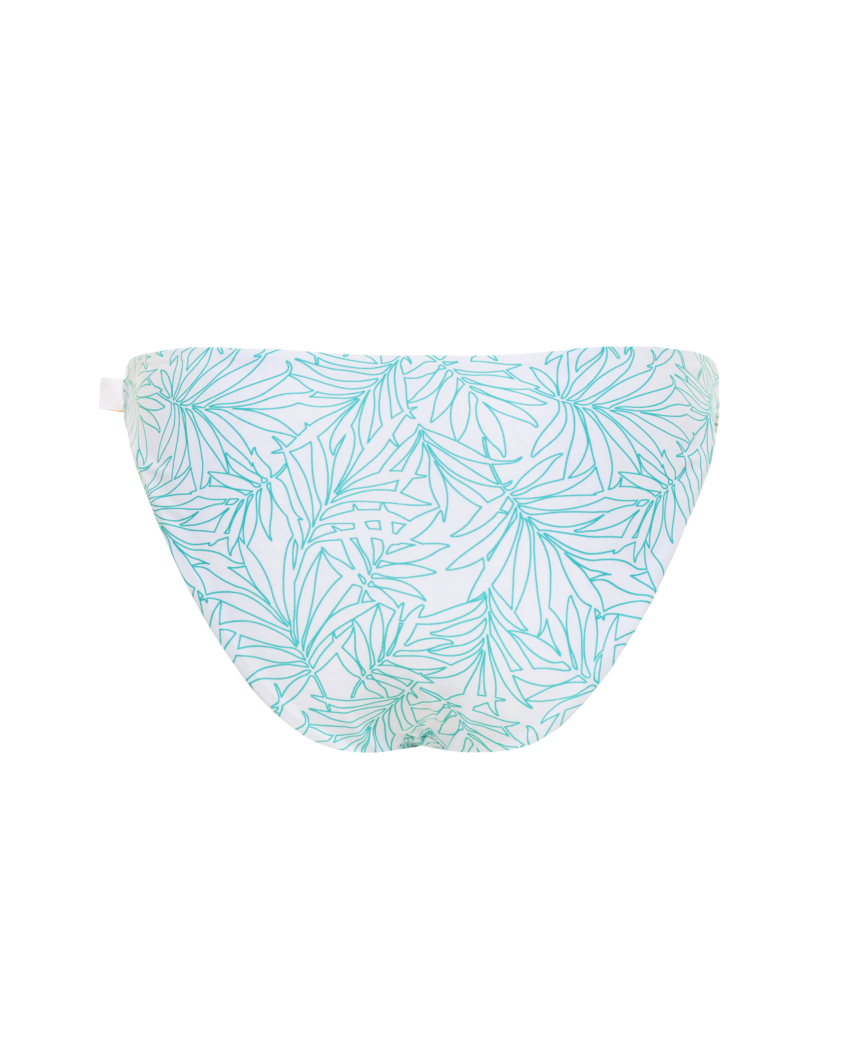 palmetto uv protection spf bikini bottom_silver palm turquoise