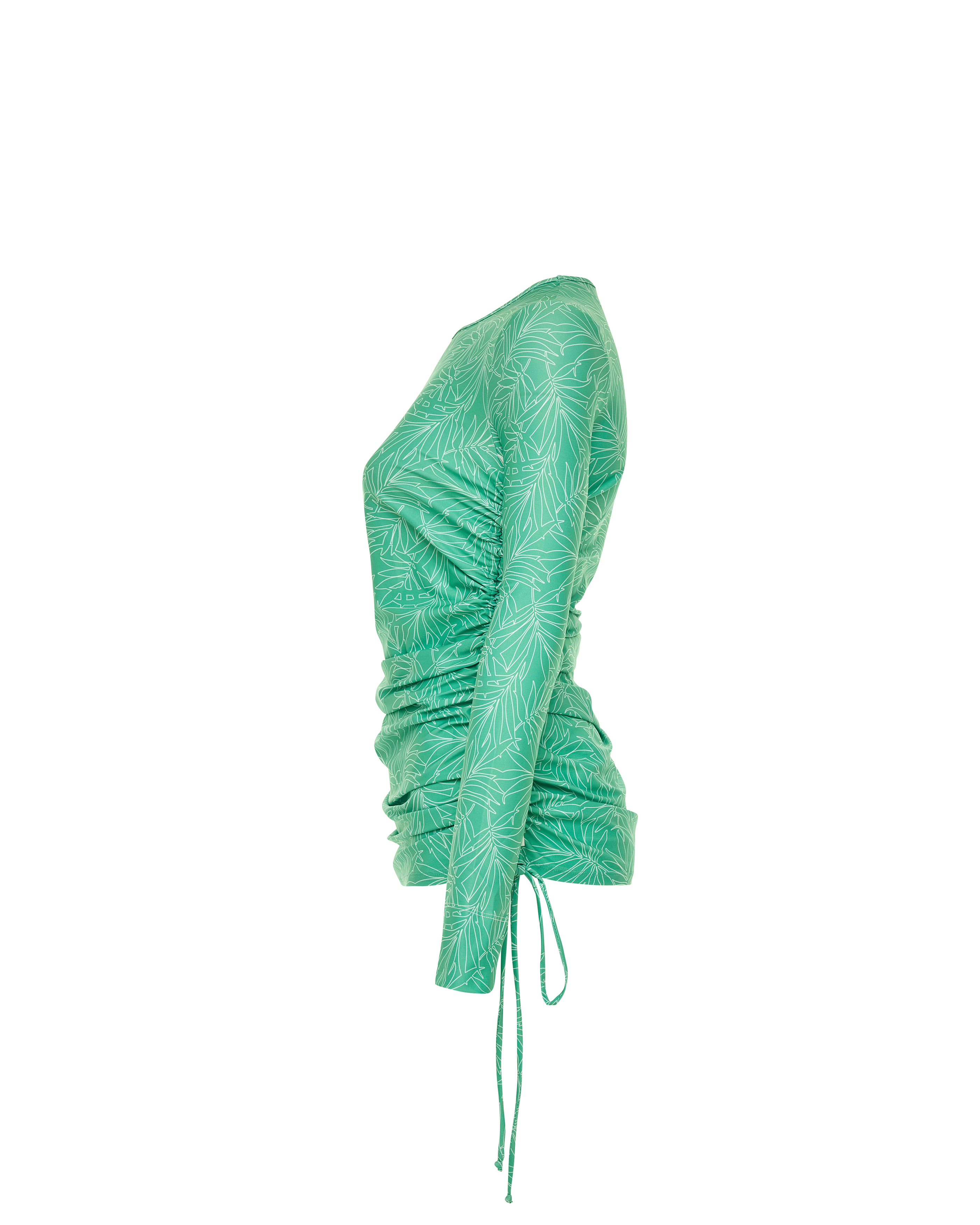margarita uv protection spf swim top_needle palm turquoise