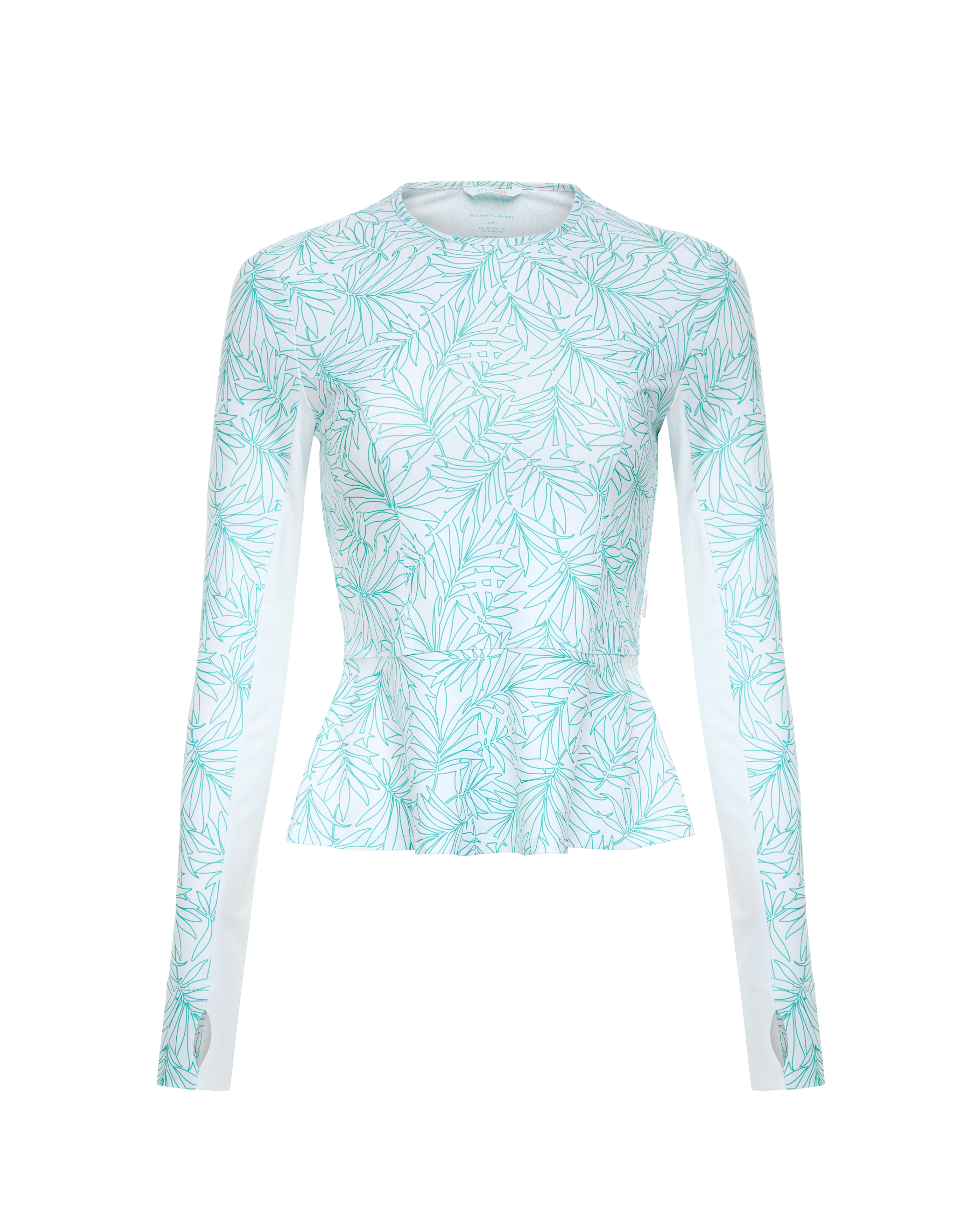 reef uv protection shirt spf top_silver palm turqouise