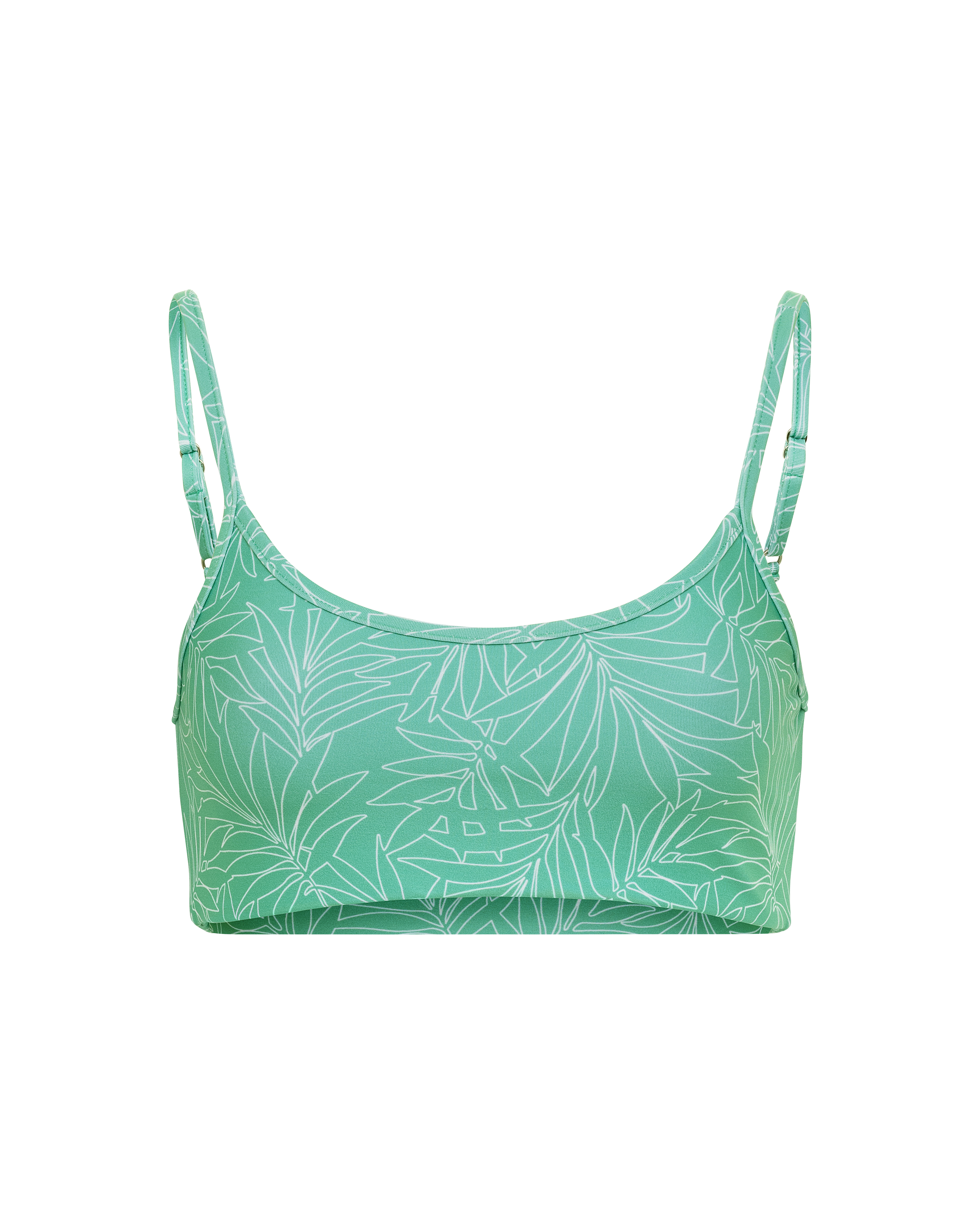 palmetto uv protection spf bikini top_needle palm turquoise
