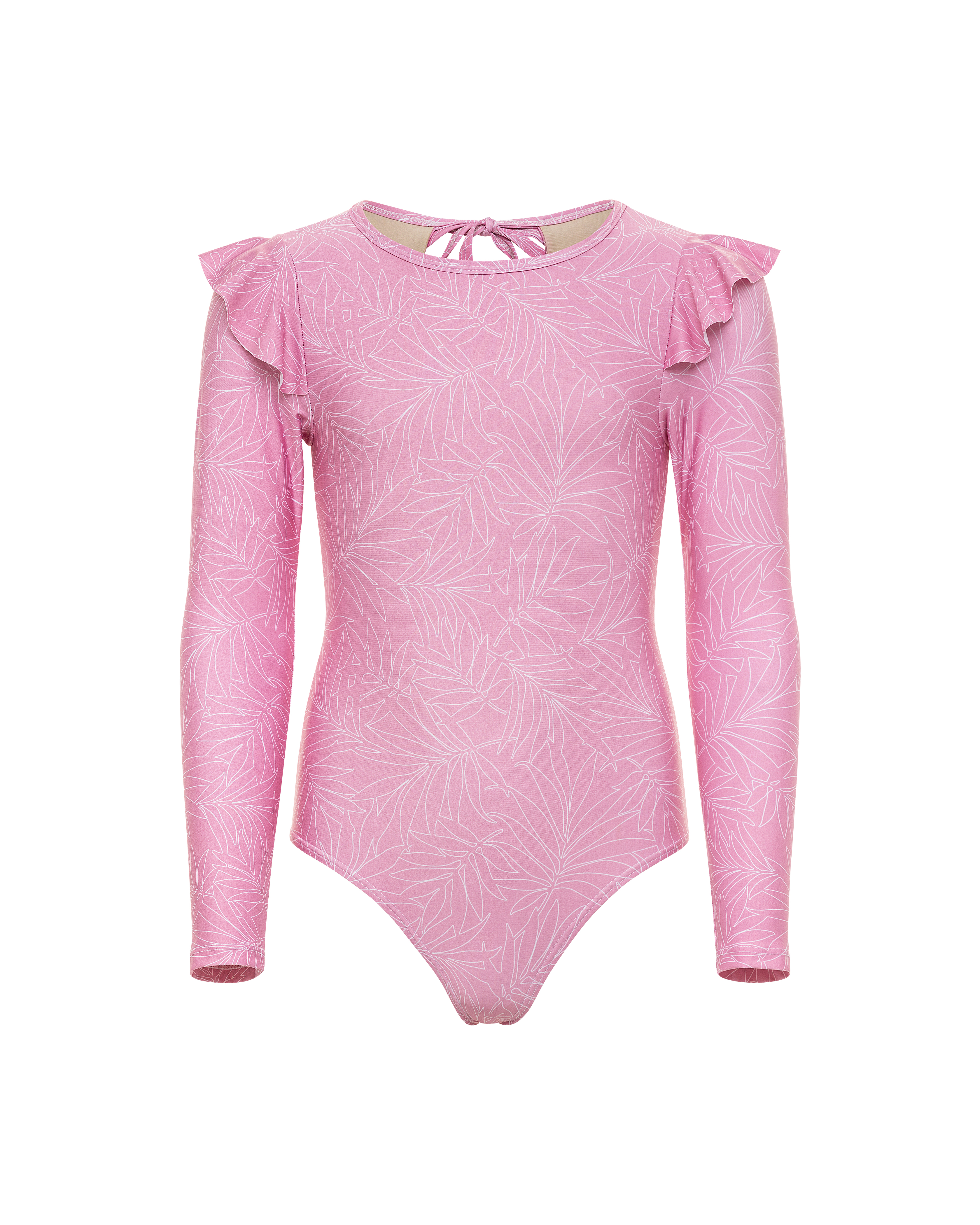 surf uv protection spf kids one piece swimsuit_needle palm quartz